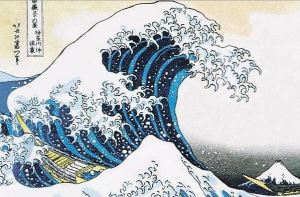 La gran ola de Kanagawa - Hokusai